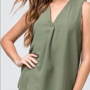 Women’s Olive Sleeveless Tank